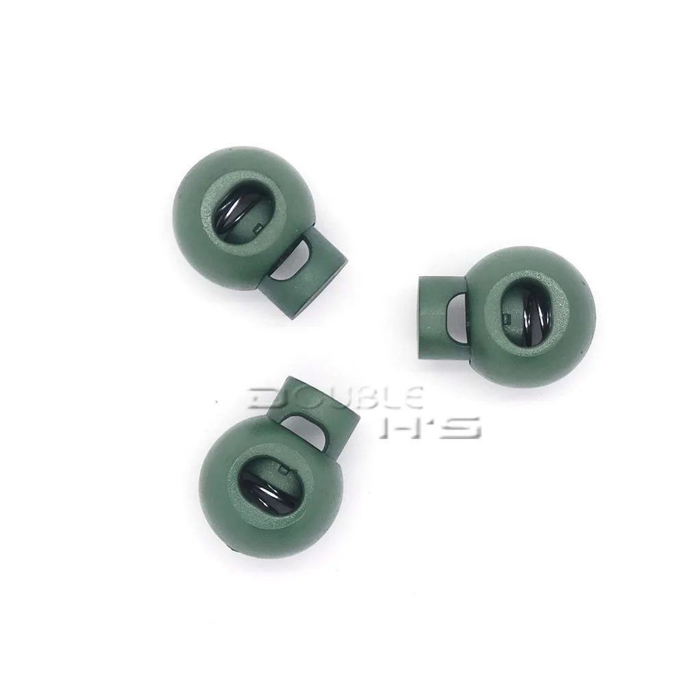 50pcs/lot Colorful Ball Cord Lock End Stops Round Toggle Stopper for Sport Cloth Bag Accessories | Дом и сад