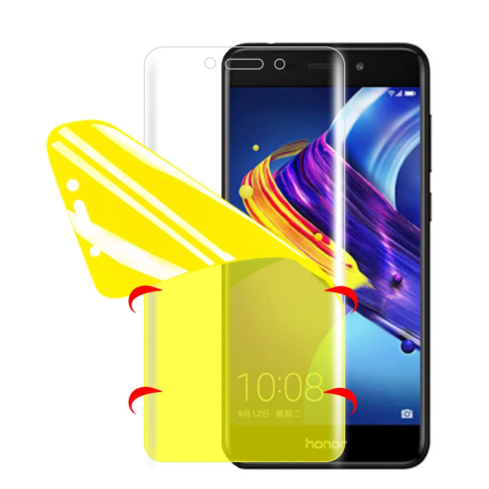 7D полное покрытие Гидрогелевая Защитная пленка для huawei Honor 7C 7A 7S Защита экрана для Honor 6A 6X 6C Pro защита экрана
