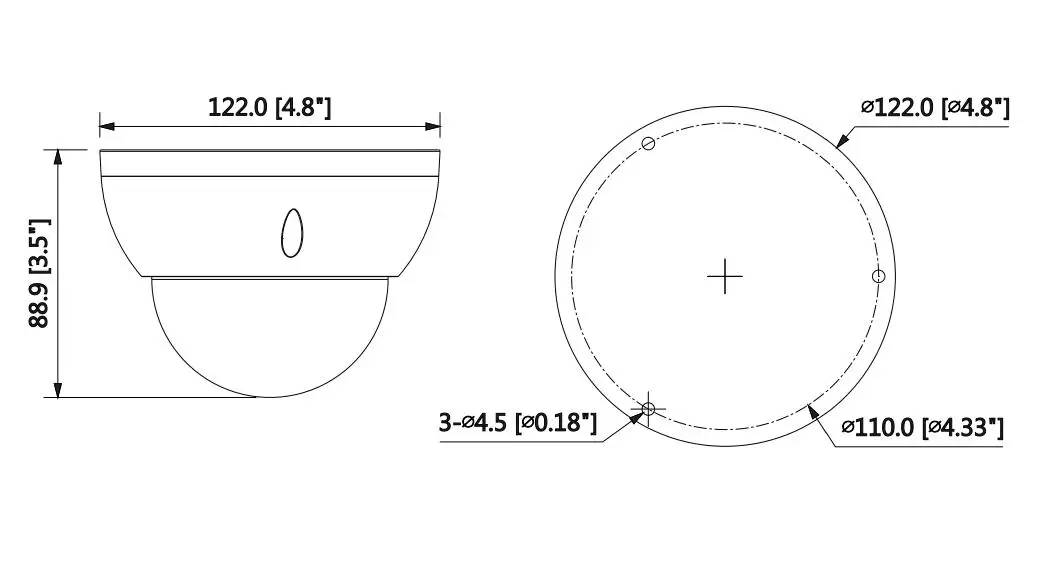 Dahua IP камера IPC-HDBW2431R-ZS 4MP 2,7~ 13,5 мм варифокальная линза WDR IR купольная сетевая камера с PoE камера безопасности