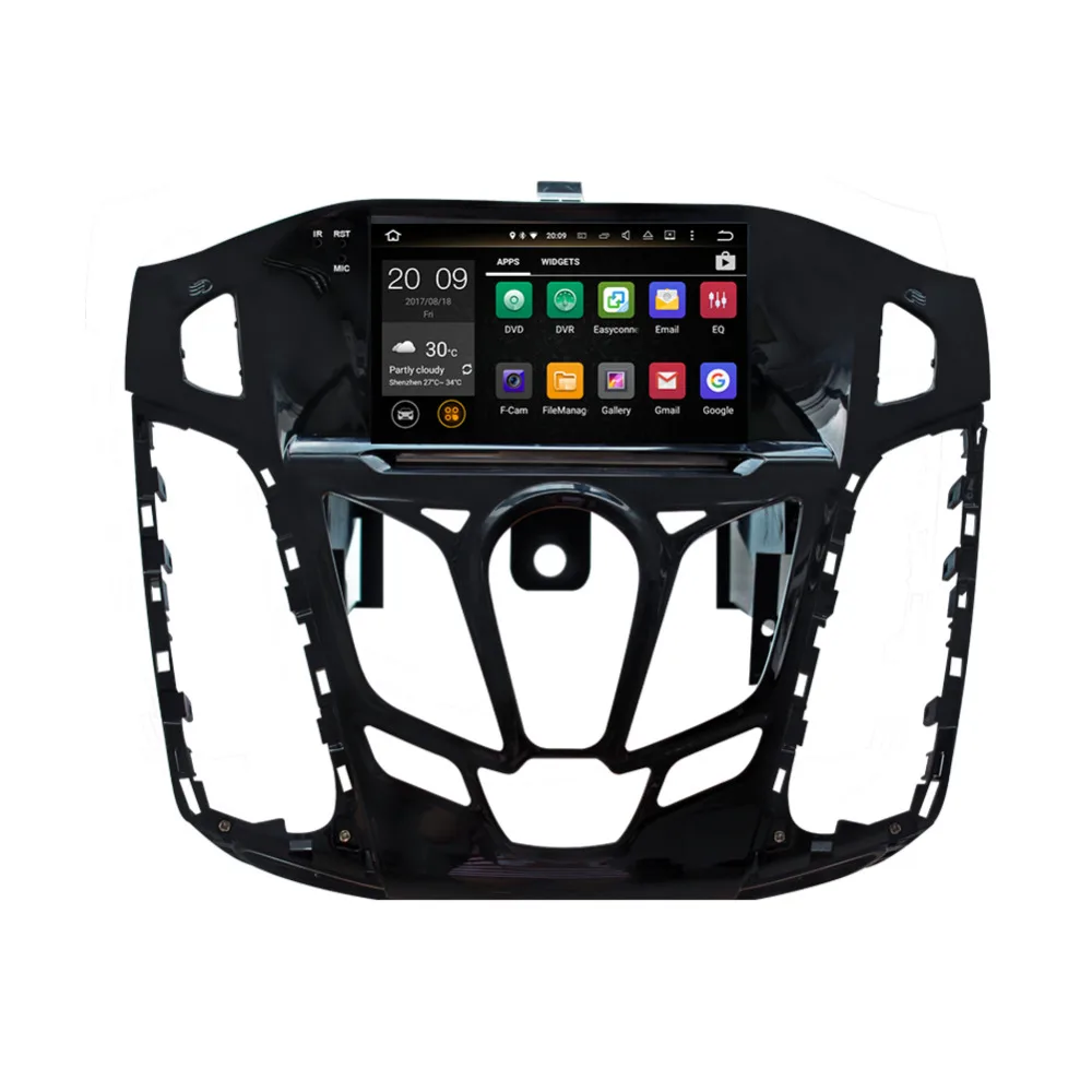 Автомагнитола Android 8.0 Octa Core 4GB RAM с Bluetooth для Ford Focus 2012 2013 2014 с DVD-плеером, Wifi, OBD, камерой в DAB+.