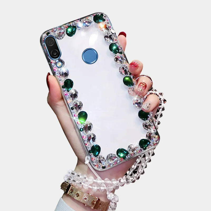 Для HUAWEI y9 2019 Мода не падает Роскошный декор посылка край проникновения мобильный