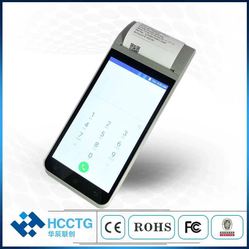 3G 4G и Wifi NFC мобильный Смарт ручной Android POS устройство для ресторана HCC Z91|Картридеры|