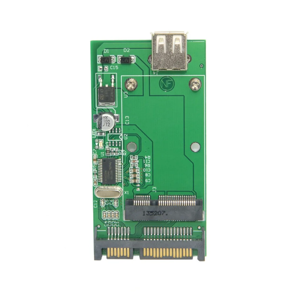 Комбинированный mSATA твердотельный диск SSD для SATA 22pin и USB 2 0 Корпус жесткого диска