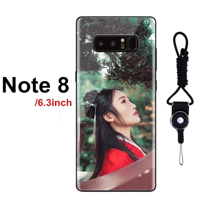 LANCHE чехол из закаленного стекла для телефона Samsung Galaxy S8 S9 S10 Plus индивидуальный