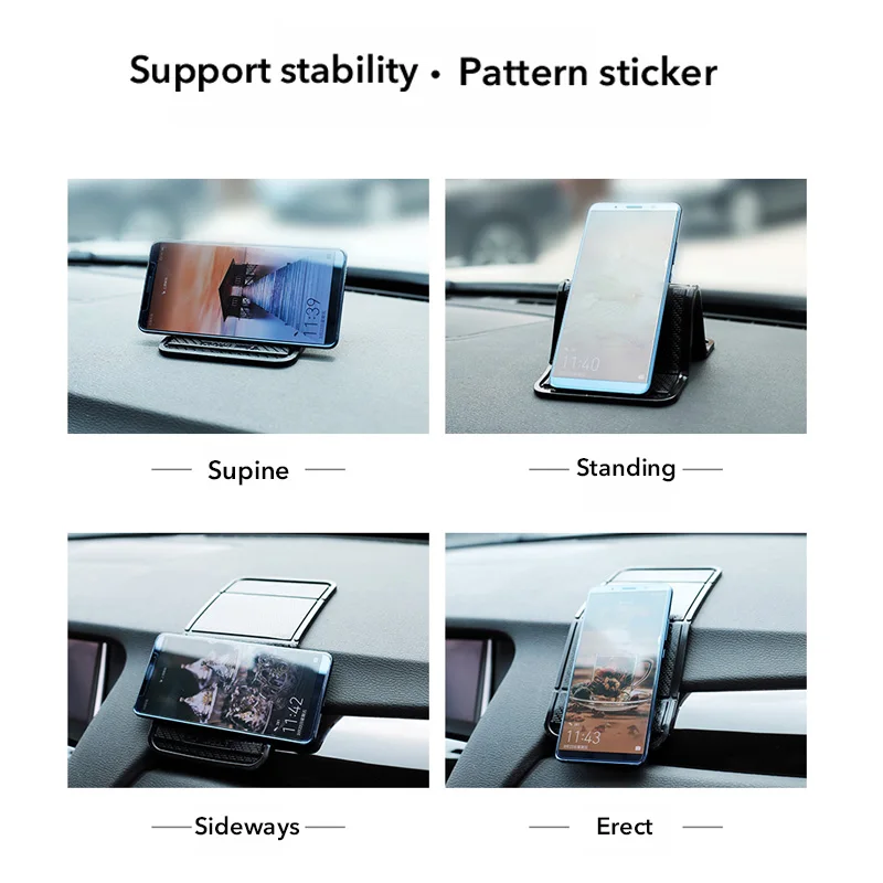 Складной нескользящий Автомобильный держатель для телефона планшета сильная