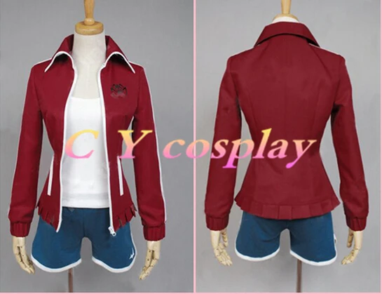 Бесплатная доставка Аниме Danganronpa Aoi Asahina Униформа Хэллоуин Косплей Костюм| |