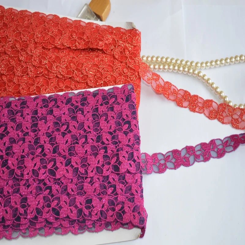 Кружевная ткань с вышивкой ширина 2 см|embroidered lace|lace embroideredlace fabric lot |