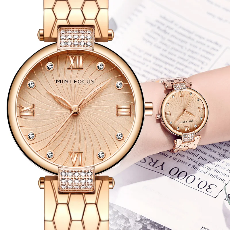 

2019 Fashion Elegant Quarts Women Watch Rose Gold Women Wrist Watch New Ladies Brand Luxury Relogio Feminino Reloj Mujer whatch