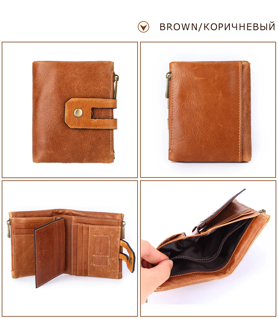 Muurdde, мужские кошельки из натуральной кожи, маленькие мужские кошельки на молнии, мужские портмоне, короткий кошелек для монет, бренд Perse Carteira для Rfid