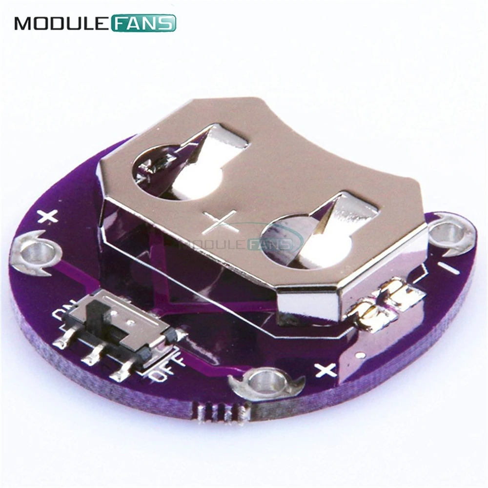 Держатель для аккумулятора LilyPad CR2032 электронный Компактный слайдер Arduino