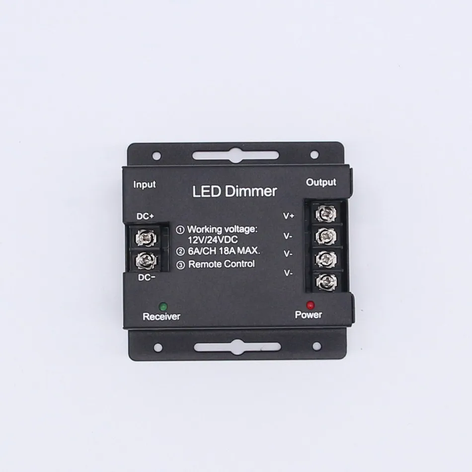 Постоянный ток 12 24 V 6A/CH 3 Каналес ООН соло Цвет negro RF Управление ador светодиодный