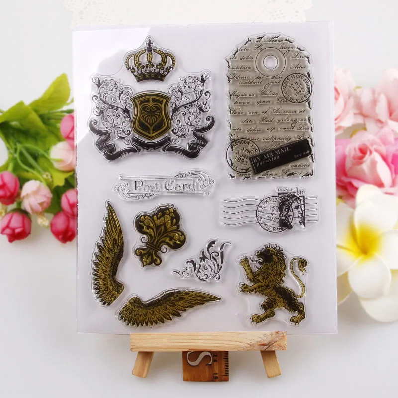 15x18 см прозрачный штамп Famliy Gril Lion Eagle часы воздушный шар для DIY скрапбукинга карты