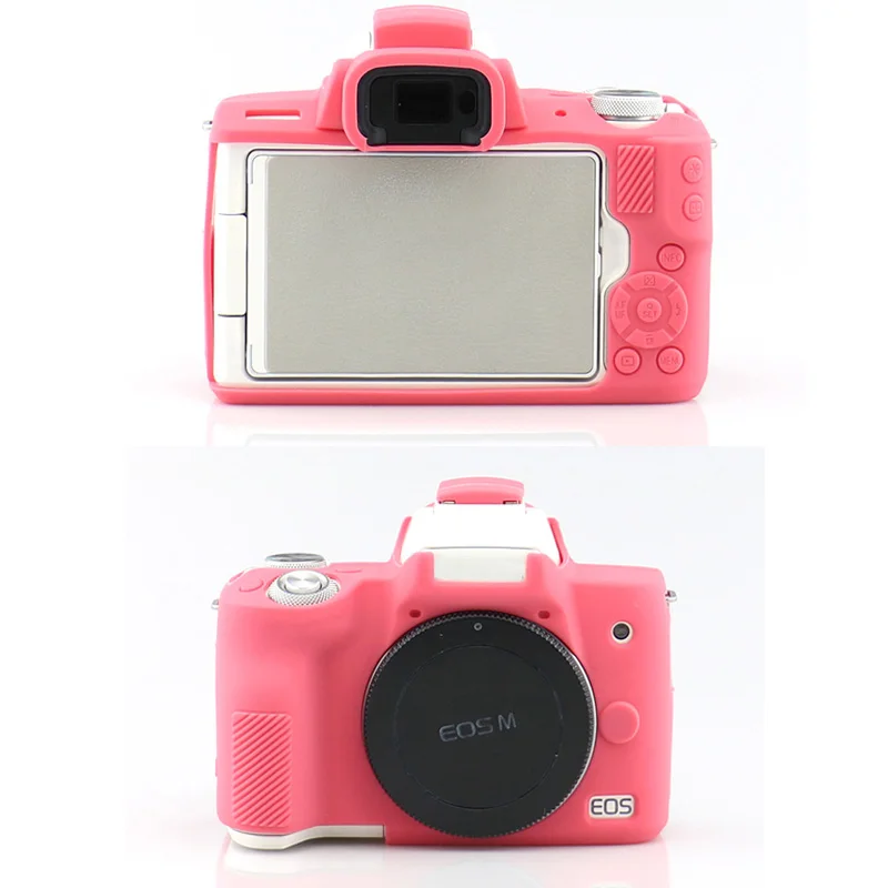 2019 Camera Soft Silicone Case Body Protective Cover For Canon M50 Mirrorless System Rubber Skin | Электроника