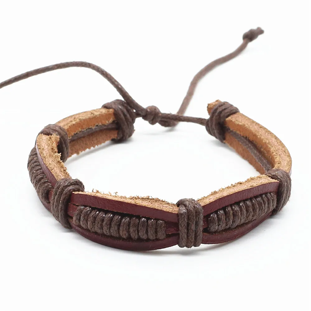 Многослойный Плетеный браслет ручной работы для мужчин и женщин|designer mens bracelets|men