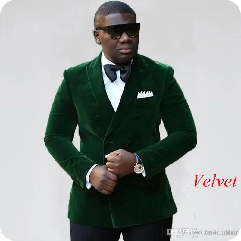 same as picture Модные Королевский синий бархат смокинг для жениха, Красивый Slim Fit Для мужчин свадебные Женихи Для мужчин Бизнес вечерние костюмы для выпускного(куртка+ брюки+ галстук - Цвет: same as picture