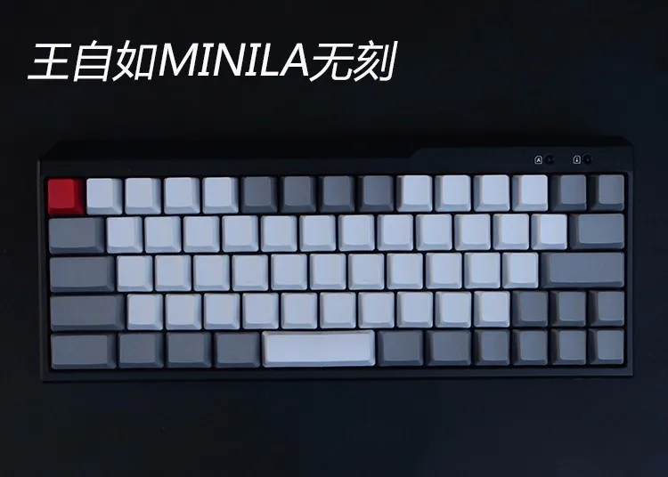 Черная PBT пустая белая серая механическая клавиатура filco minila воздушная Толстая PBT белая боковая печать keycap cherry mx OEM черный серый - Цвет: Only Keycap8