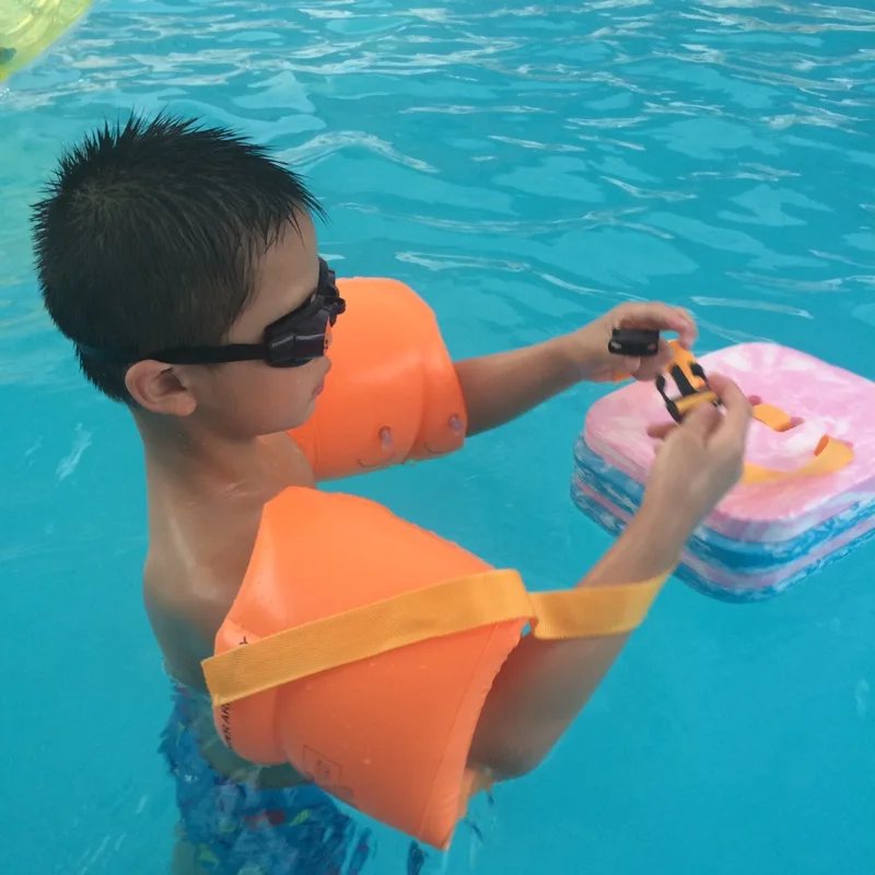 Ребенок Взрослый учится плавающая блесна надувные нарукавники безопасности