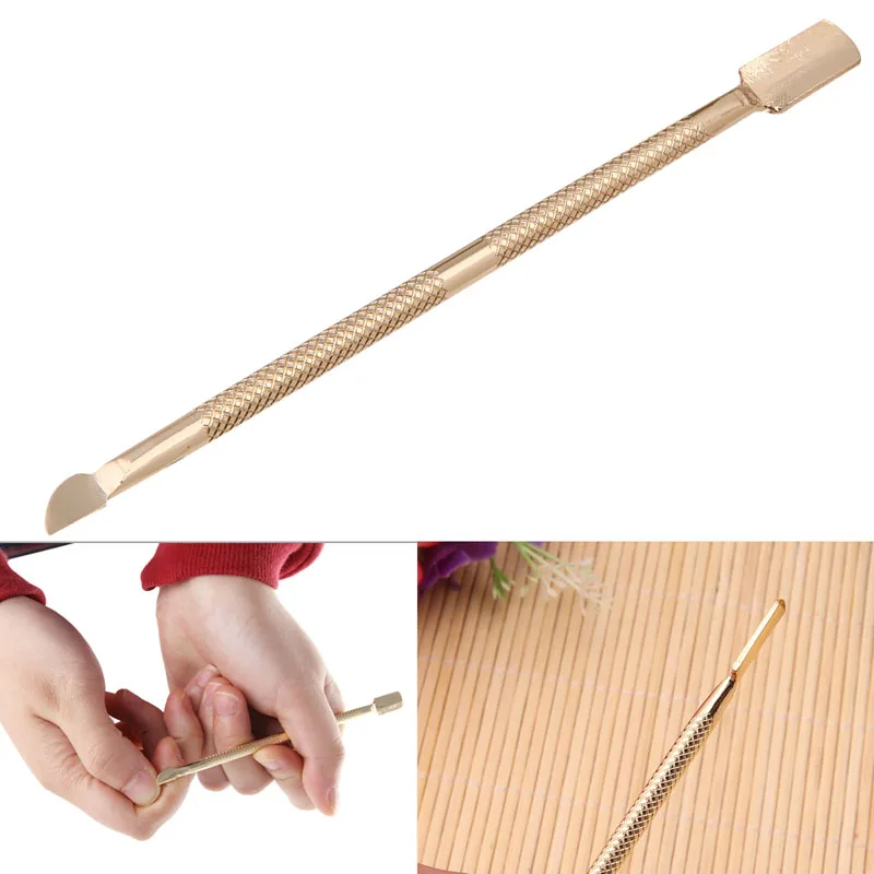 1 шт. из нержавеющей стали кутикулы толкатель триммер для удаления педикюра