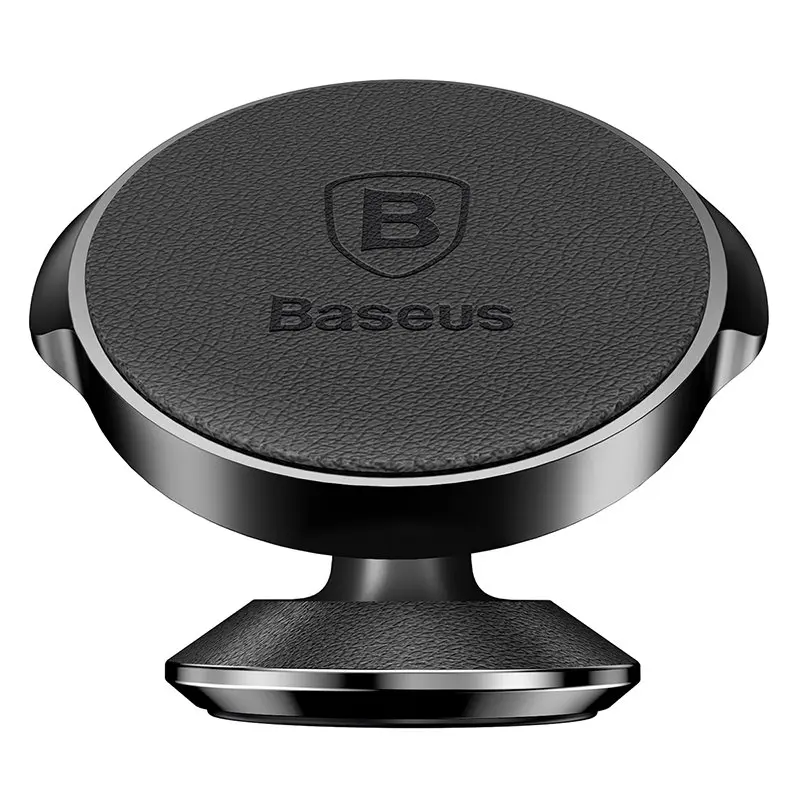 BASEUS кожаный магнитного автомобильный держатель телефона Универсальный 360 градусов мобильный телефон подставка держатель для телефона Air Vent магнитный держатель