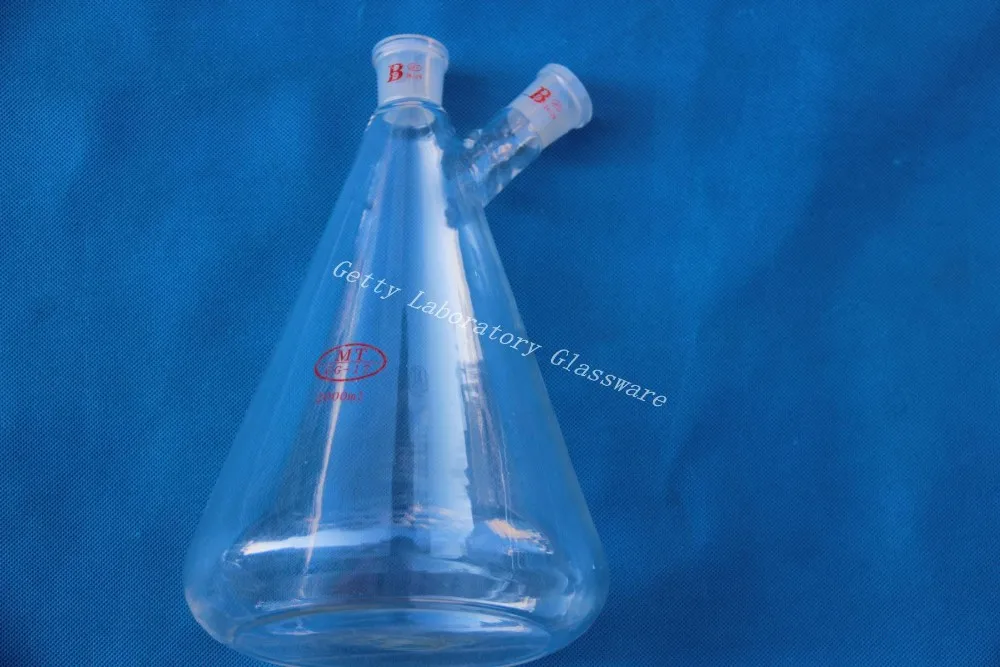 2000ml conical flask Erlenmeyer with two 24/29 joints | Канцтовары для офиса и дома