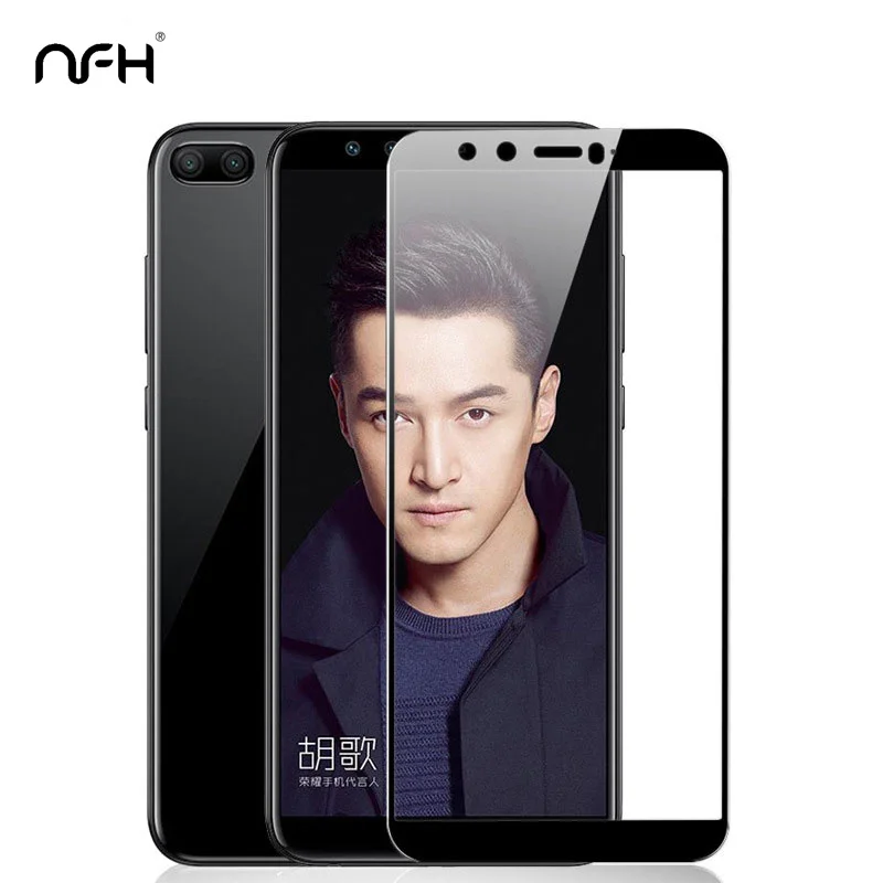 Black Full Cover Tempered Glass For Huawei Honor 9 Lite 9H Screen Protector Protective Case On 5.65 inch Film | Мобильные телефоны