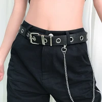 fashion new arrival woman waist belt hollow rivets pu leather strap for women slim waistband female ladies apparel accessories