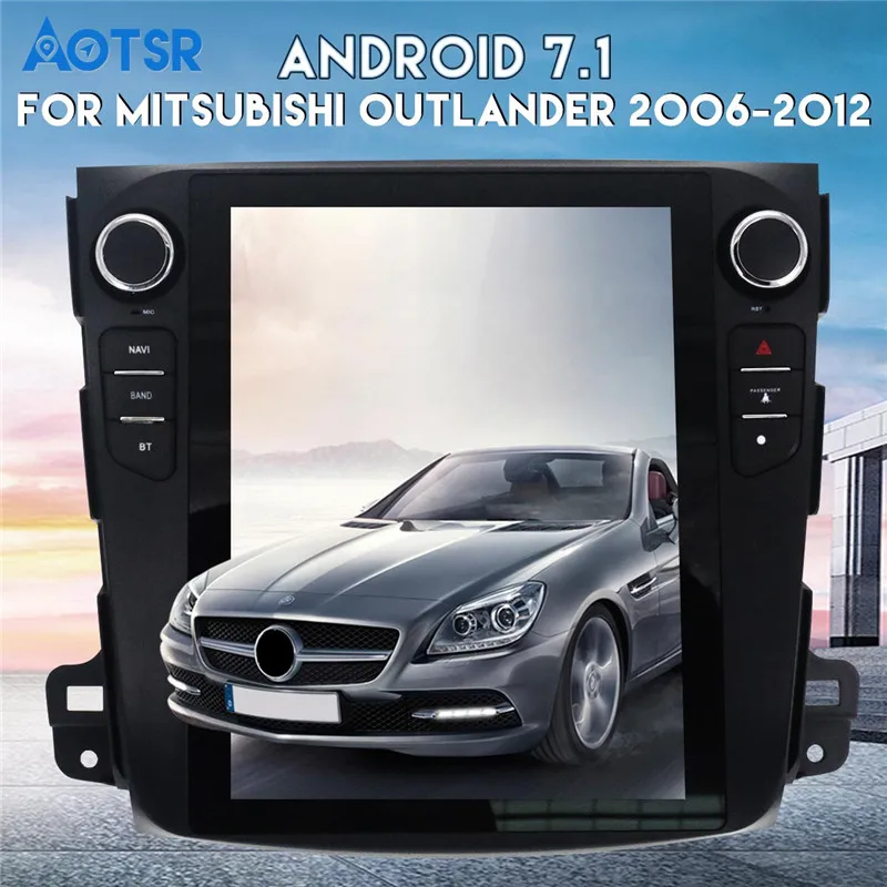 Чистый Android 7,1 Тесла стиль автомобиля gps navi для Mitsubishi Outlander(2006~ 2012) для Citroen C-Crosser для peugeot 4007 Автомагнитола