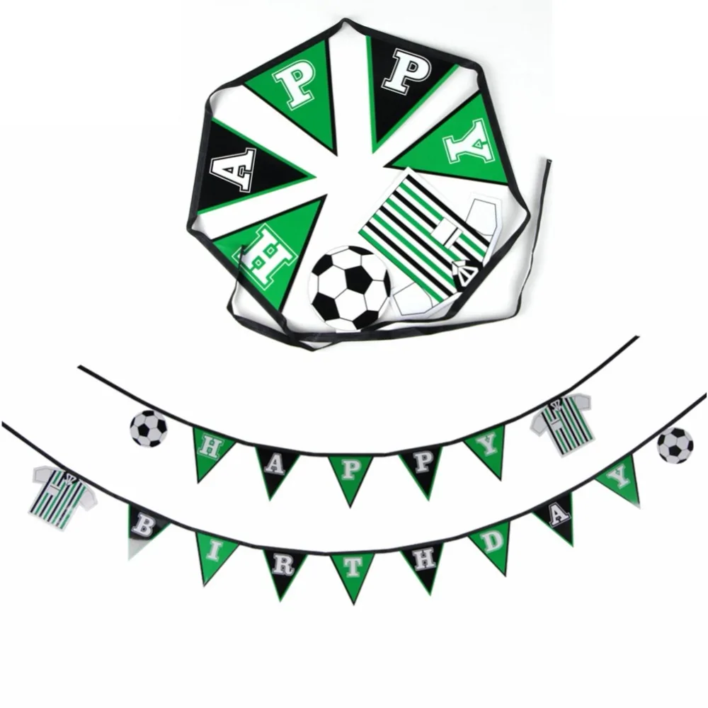 

Soccer Birthday Football Theme Birthday Party Decorations 8pcs/set With Table Skirt Foil Curtains Happy Birthday Banner