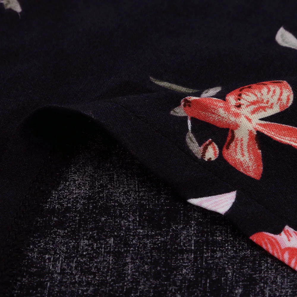 Женский Повседневный комбинезон размера плюс с цветочным принтом открытыми