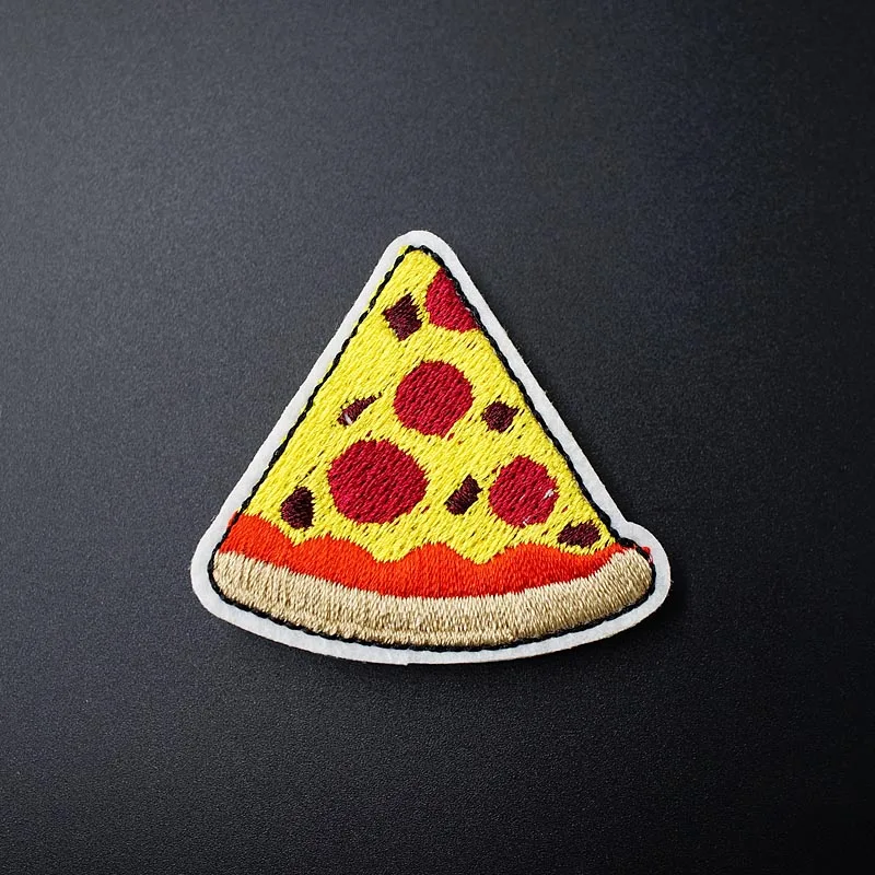 Пицца (Размер: 5 1x5 1 см) DIY Значки для одежды Mend Decorate Patches джинсовая сумка Одежда