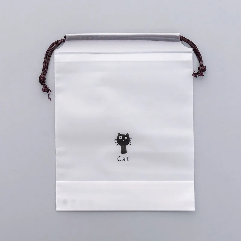 L20x30cm Прозрачная косметичка с милым мультяшным котом для женщин, косметичка для путешествий, органайзер для ванной комнаты, сумка для хранения, косметичка, косметичка, косметический набор - Цвет: L20x30cm