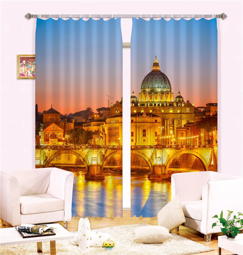 Роскошные 3D шторы занавески для гостиной офиса отеля дома настенные гобелены