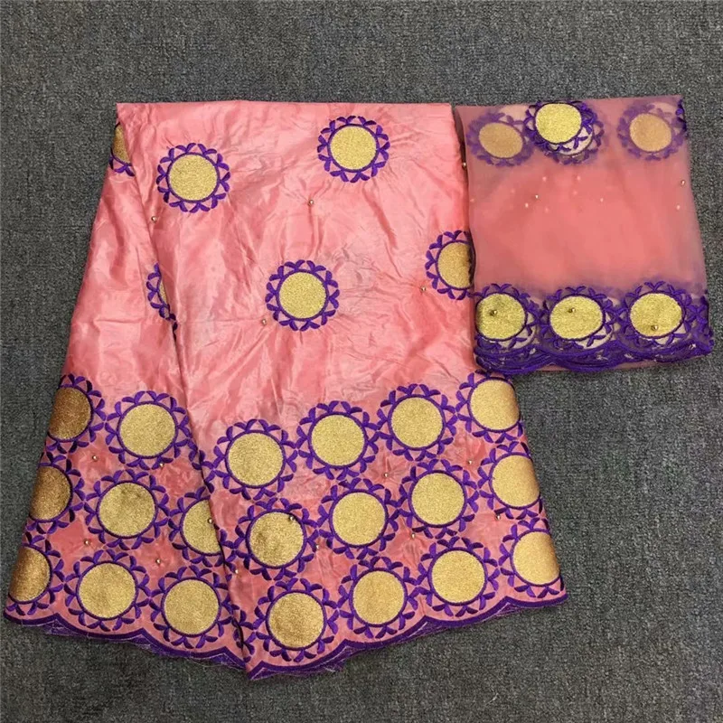 

African bazin riche fabric high quality bazin riche getzner with stones tissu african basin fabric with tulle lace for dress