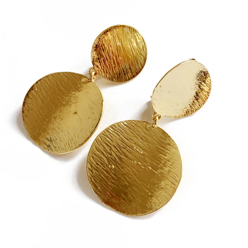 Металлические Модные клипсы в стиле панк эффектные текстурированные массивные