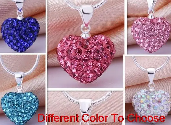 Высокое Качество Смешанный горный хрусталь Мода многоцветный сердце