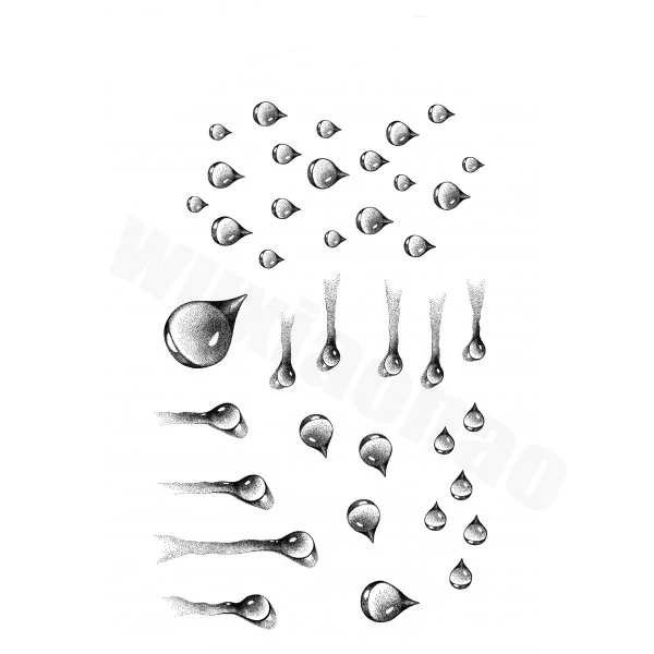 Прозрачный силиконовый штамп Raindrops/печать для скрапбукинга своими