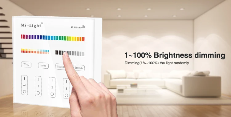 Milight B4 4-зона RGBW RGB + CCT умная панель Пульт дистанционного управления для