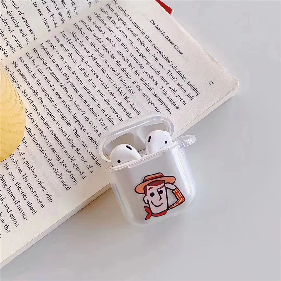 2 Чехол Airpods, милый чехол для airpods, мультяшный защитный жесткий чехол, прозрачный беспроводной чехол для наушников для iphone, чехол для наушников - Цвет: 2