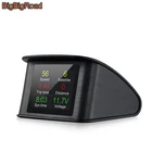 Проектор на лобовое стекло BigBigRoad для Hyundai Veloster ix25 Creta Kona Avante Elantra Encino Sonata Car Hud OBD2