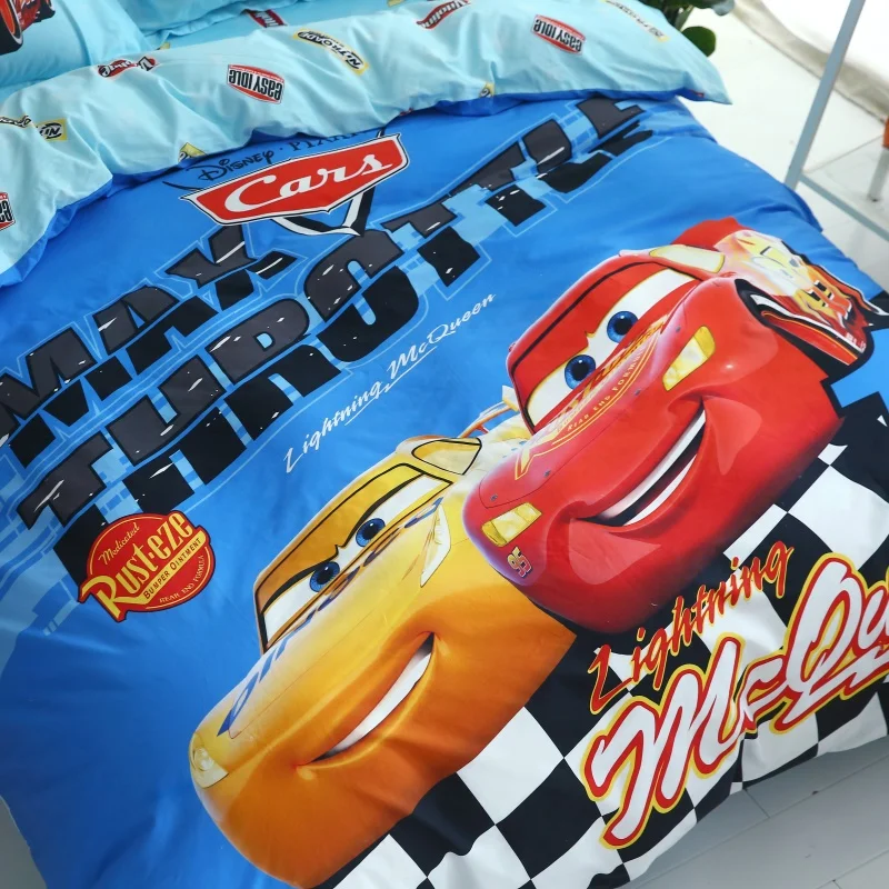 Комплект постельного белья с принтом Тачки из хлопка|Комплекты белья| |