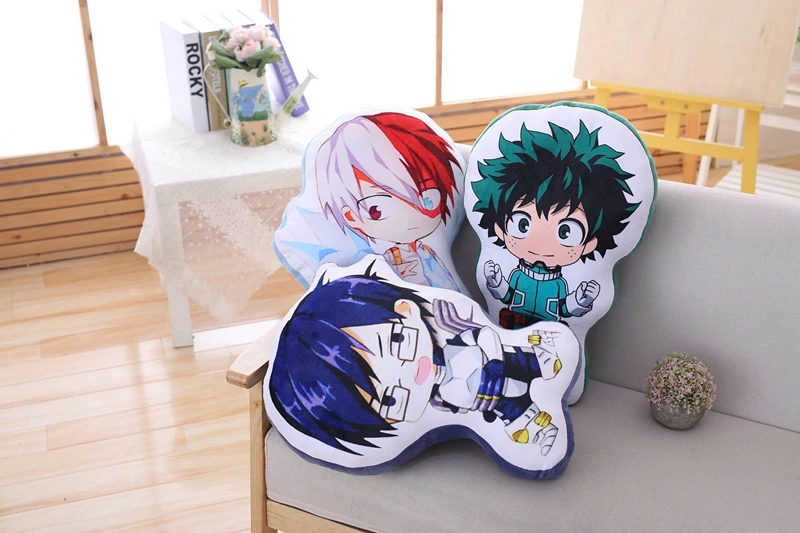 Аниме My Hero Academy Boku No izku Katsuki Todoroki мягкая плюшевая игрушка кукла мягкая подушка Милая