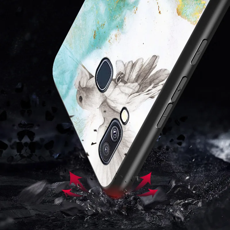 Закаленное Стекло Мрамор чехол для samsung galaxy A50 a70 A30 A10 A40 M10 M20 M30 A9 A8 A6 J4 J6 S7 S8 S9 S10 плюс S10E крышка