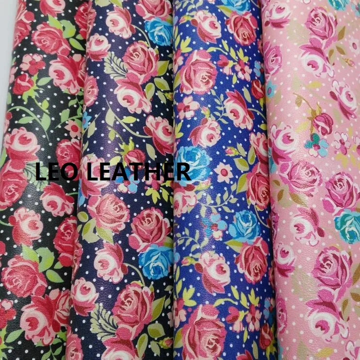 8 шт. искусственная экокожа с принтом в виде Розы|fabric long|fabric and leatherfabric with metallic threads |