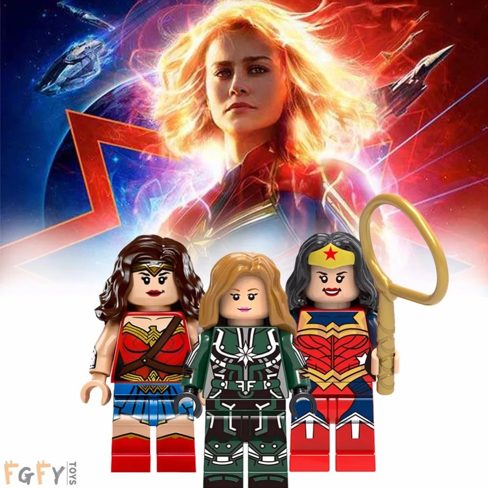 Лидер продаж Марвел Капитан Legoing строительные блоки Мстители wonder woman действие