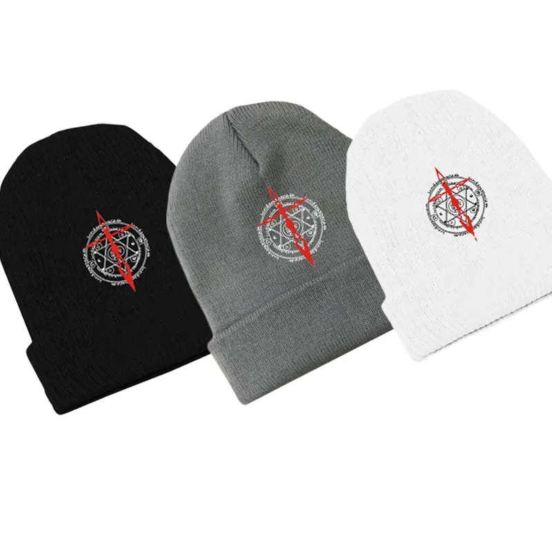 Модная унисекс аниме Fate Stay Night Tohsaka Rin Command Mantra Beanie хлопчатобумажная вязаная Лыжная