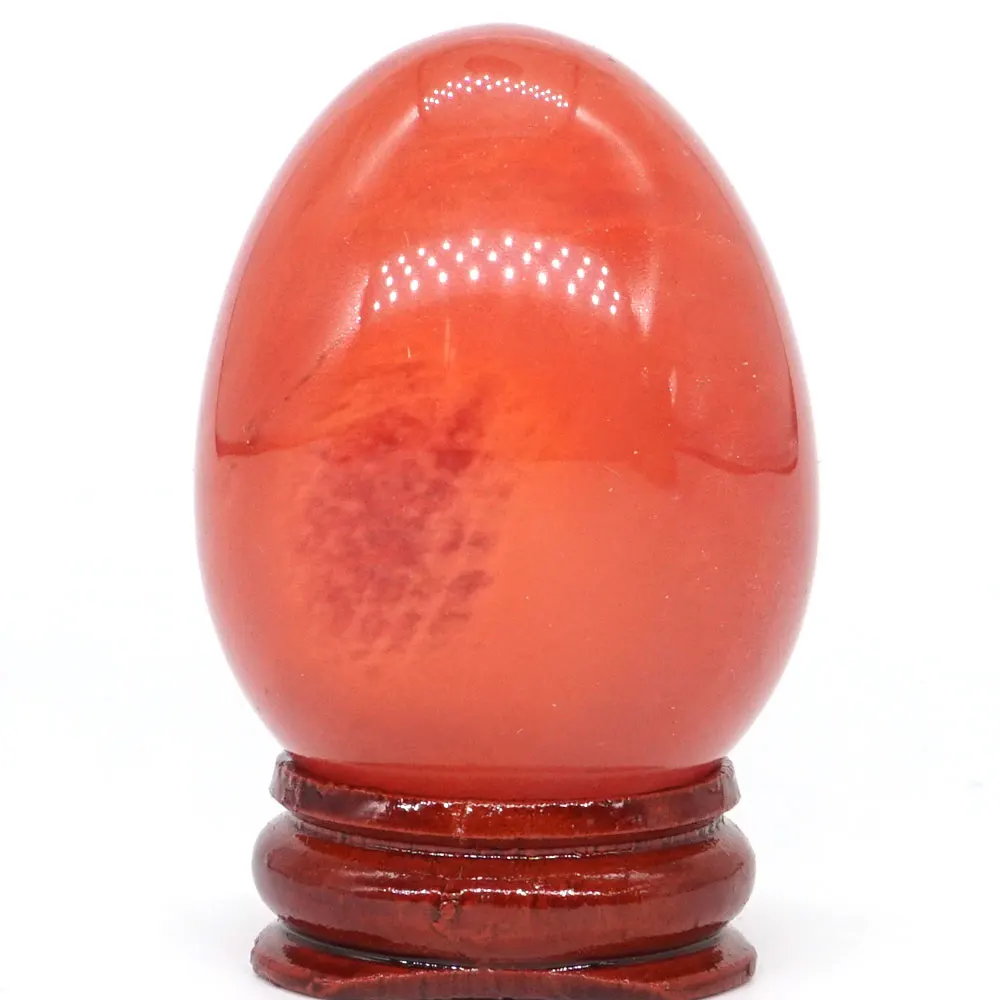 35*49 мм Вишневый кварцевый камень яйцо красивый драгоценный кристалл минеральное