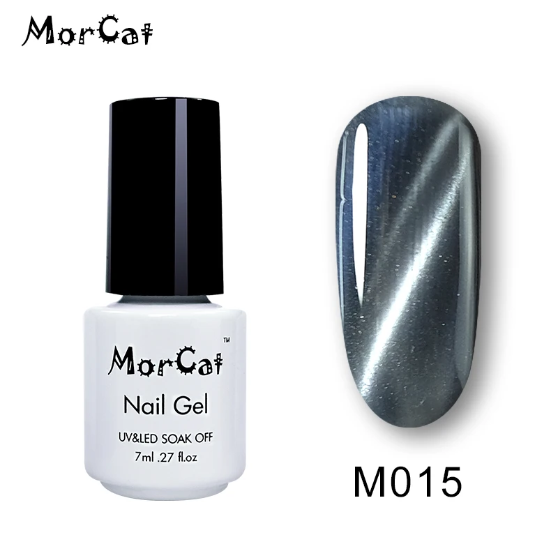Гель-лак для ногтей MorCat кошачий глаз серебристый золотой лак УФ-гель дизайн