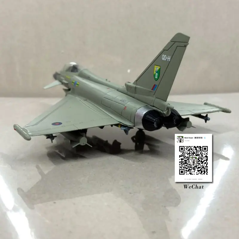 AMER 1/100 масштаб Eurofighter Typhoon EF-2000 мультирольный истребитель литой под давлением металлический военный самолет модель игрушки для коллекции, подарок