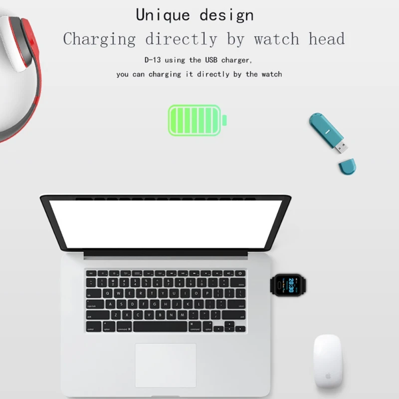 Смарт часы для Bluetooth с USB перезаряжаемым сердцем кислородным давлением монитор