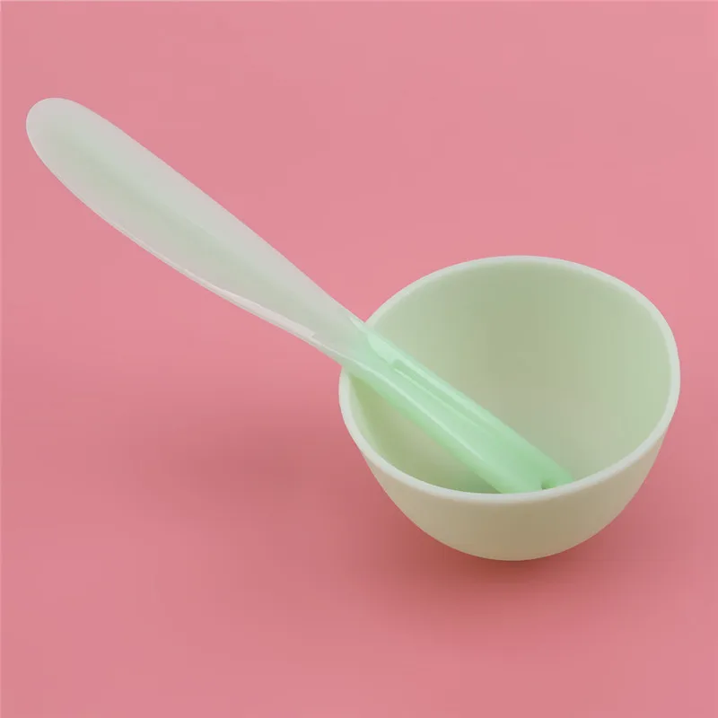 green 2 шт./компл. без запаха DIY силиконовая маска набор чаш для Красота чаша для регулировки маска инструмент мерный стаканчик маски для лица Уход - Цвет: green
